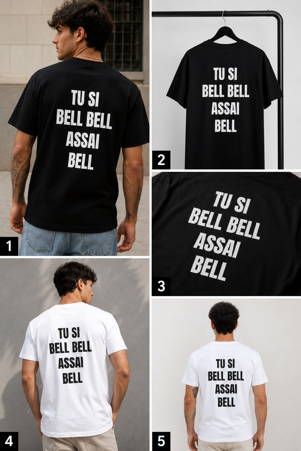 T SHIRTS TU SI BELL BELL ASSAI