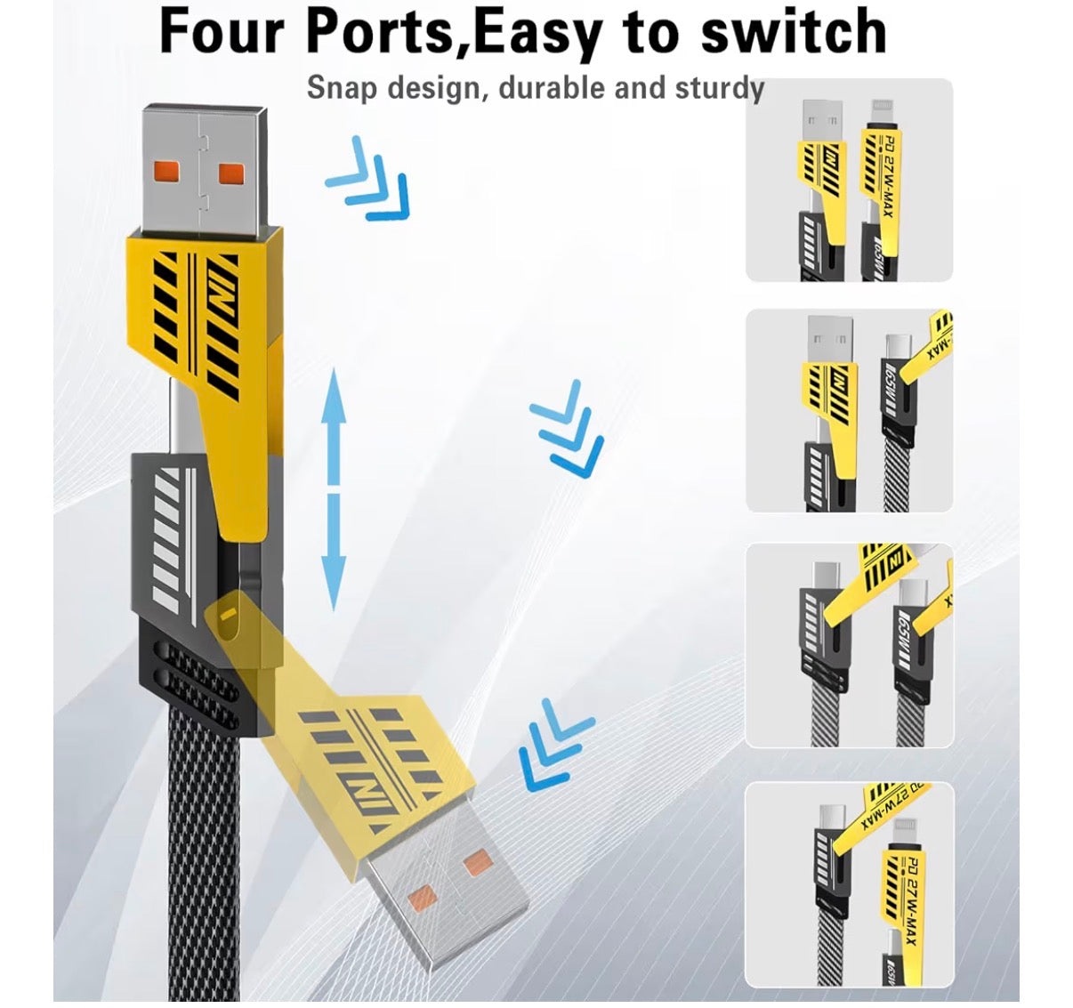 cavi di ricarica rapida 4 in 1