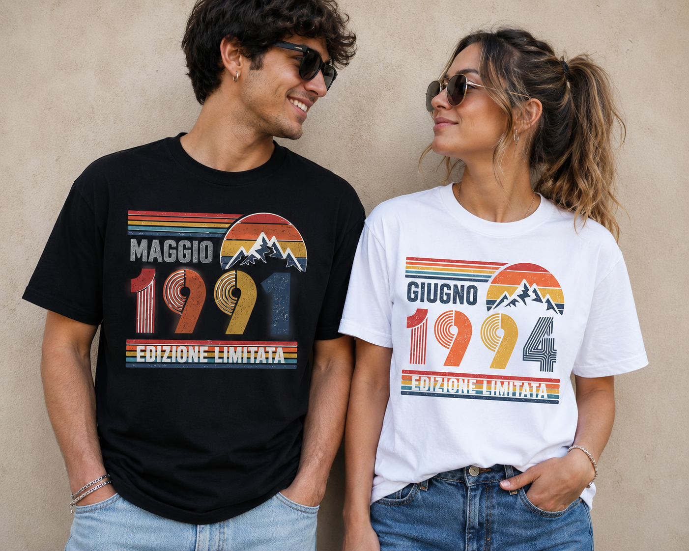 T SHIRTS Pesonalizza la tua età