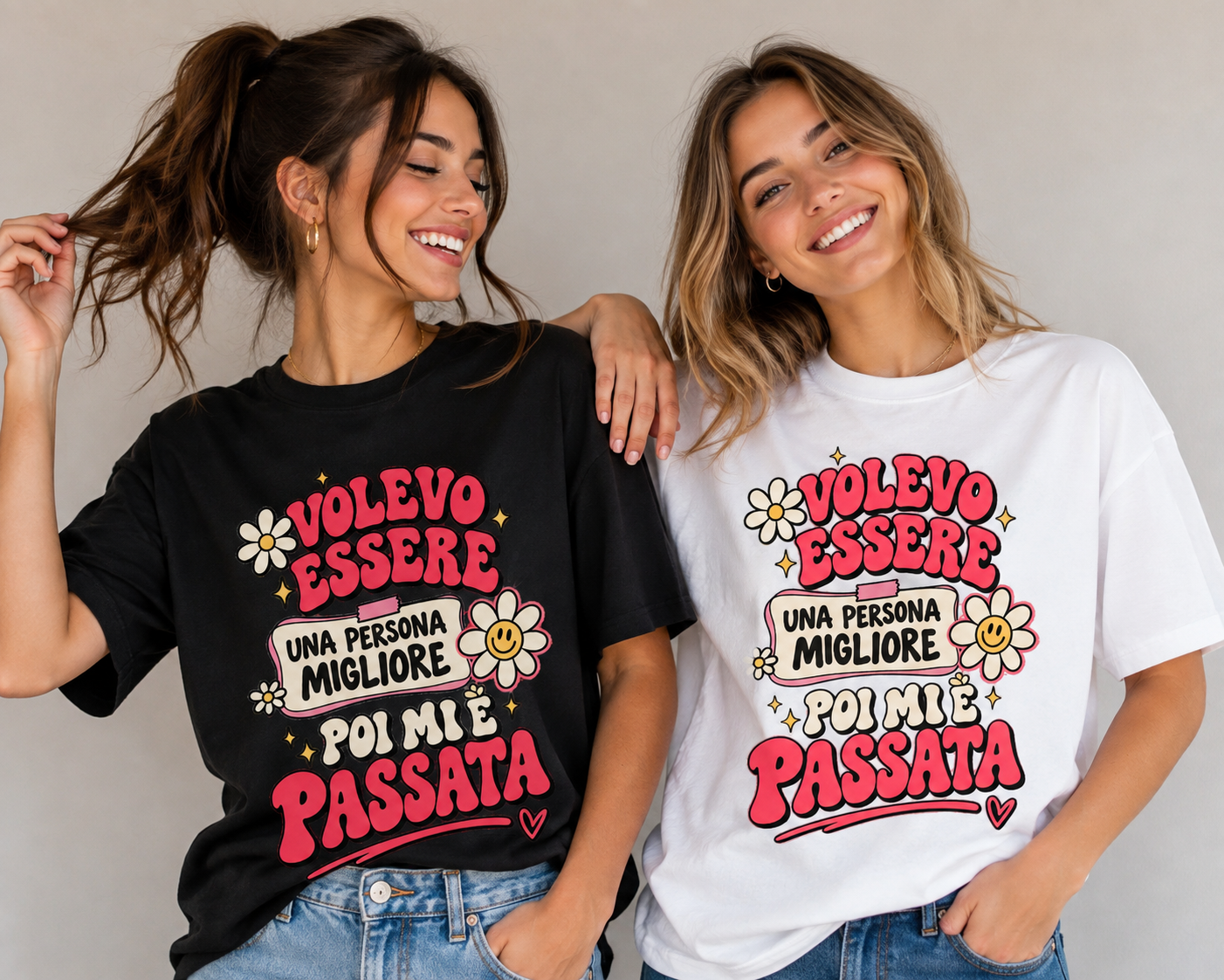 T SHIRTS VOLEVO ESSERE MIGLIORE