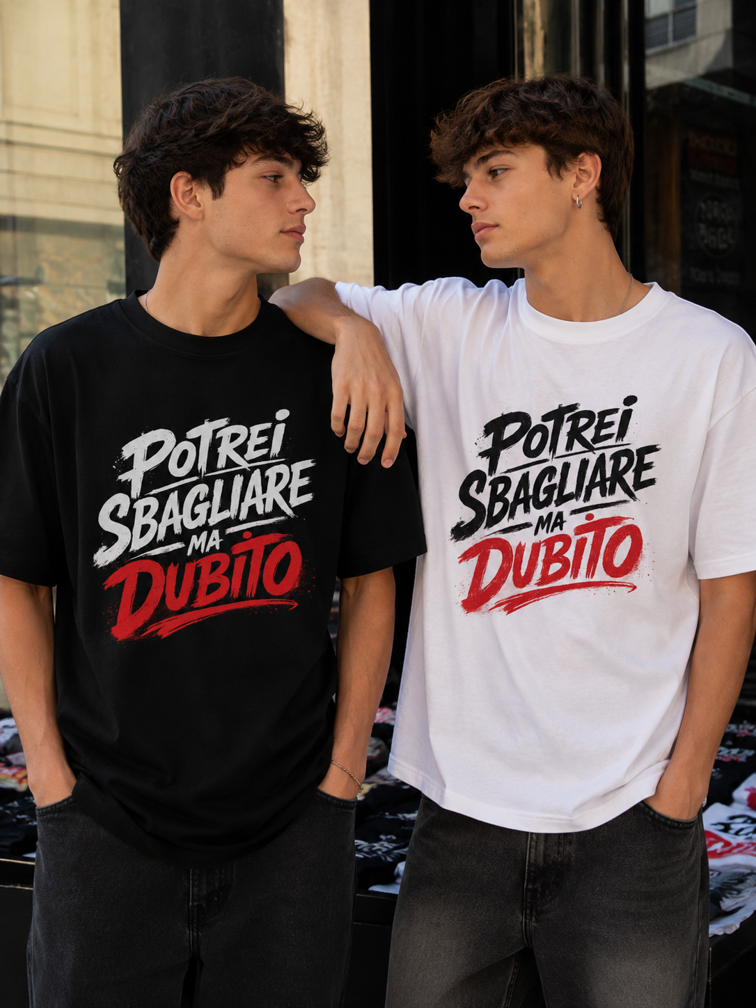 T-shirtS POTREI SBAGLIARE MA DUBITO -(UOMO)