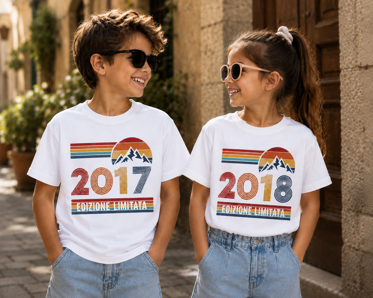 T SHIRTS DATA DI NASCITA LIMITED EDITION (unisex e bambini).
