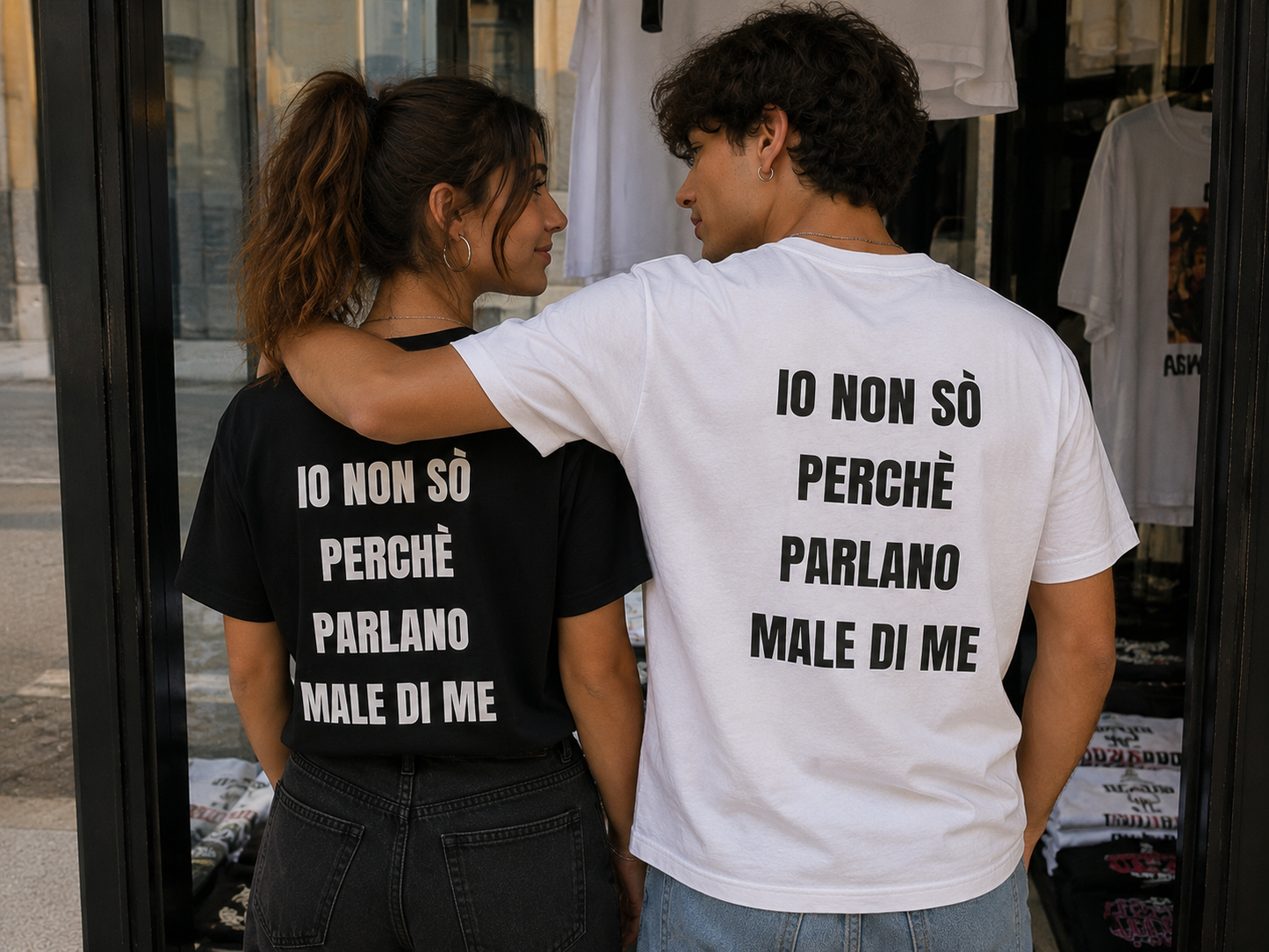 T SHIRTS IO NON SO PERCGE' PARLANO MALE DI ME