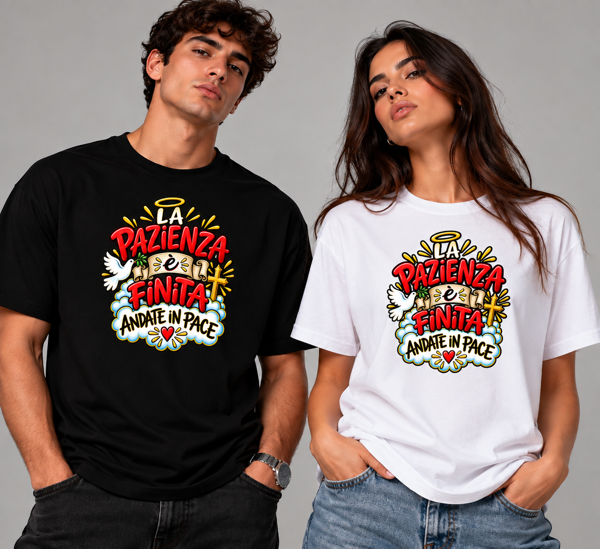 T SHIRTS LA PAZIENZA E' FINITA