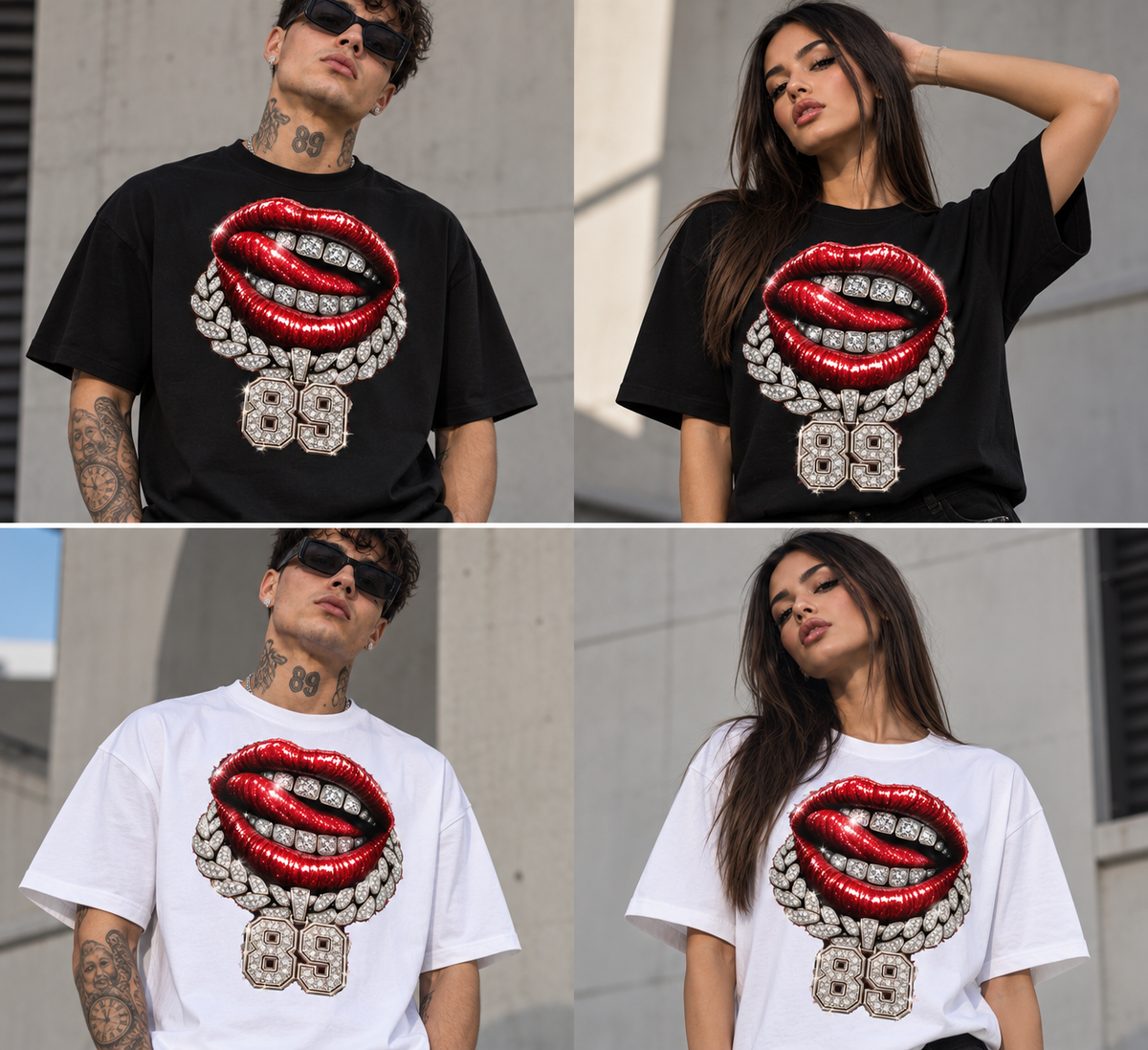 T SHIRTS   LIPS & ICE 89
