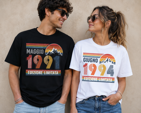 T SHIRTS Pesonalizza la tua età