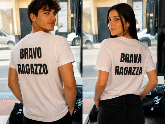 T SHIRTS BRAVO RAGAZZO O BRAVA RAGAZZA