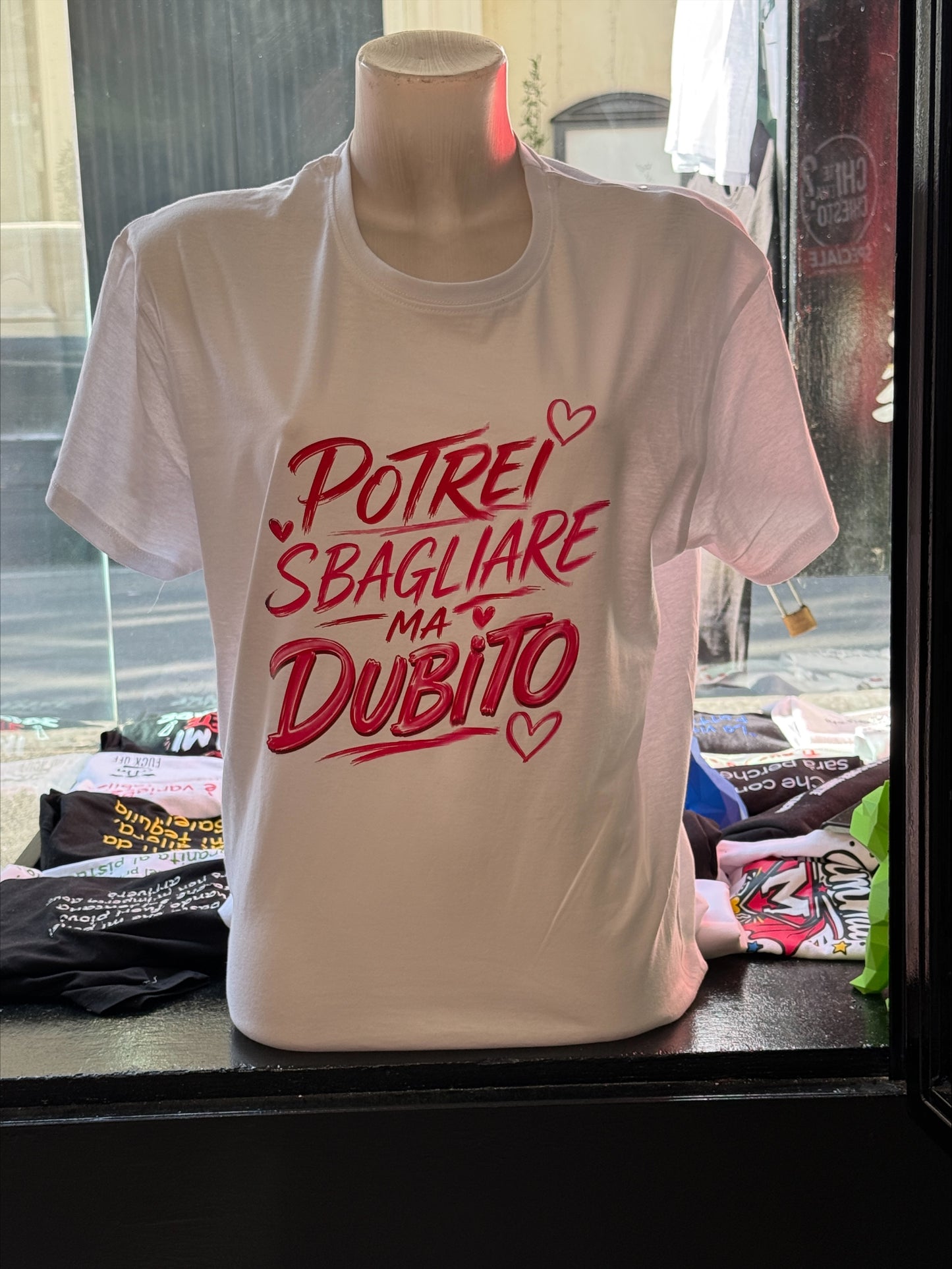 T SHIRT POTREI SBAGLIARE MA DUBITO