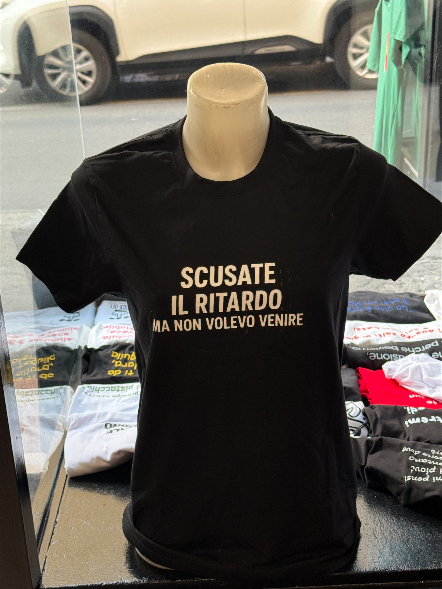 T SHIRTS  SCUSATE IL RITARDO